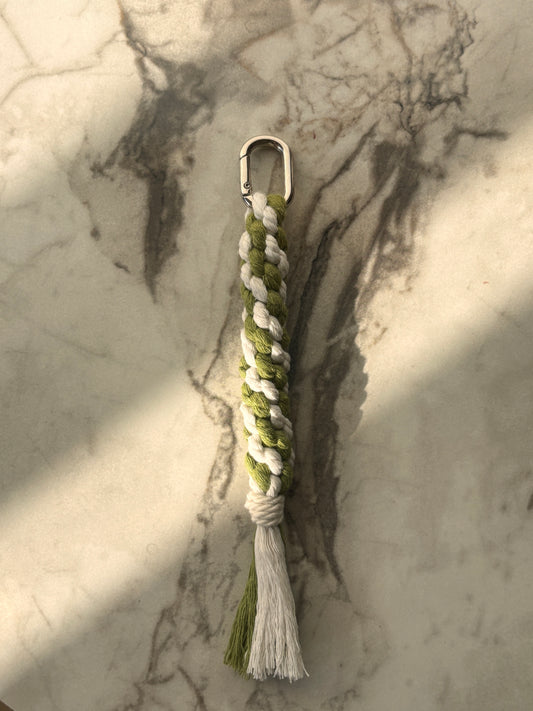 Multicolored Macrame Bag Charm