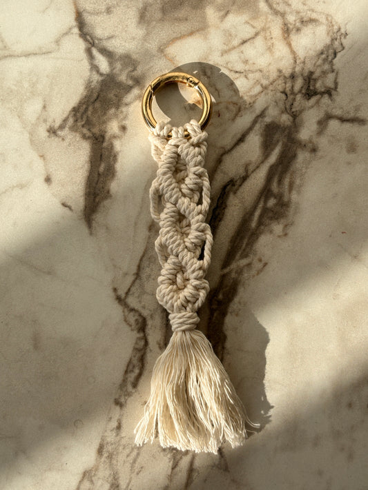 Off-White Macrame Bag Charm