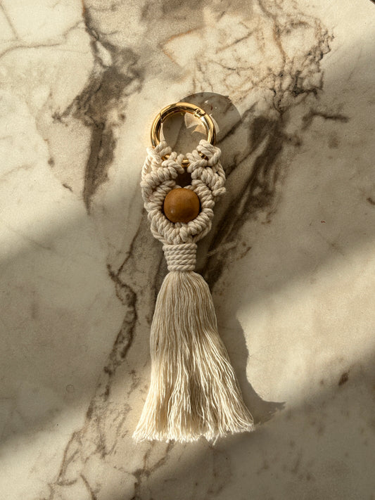 Off-White Macrame Bag Charm